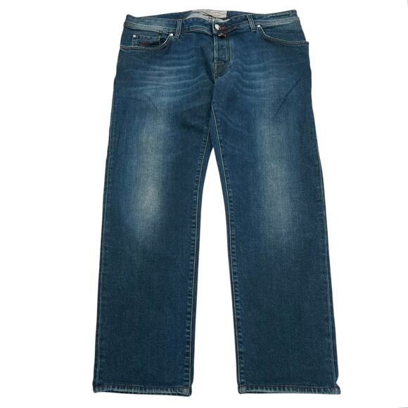 Jacob Cohen button fly Style 622 men’s dark wash jeans